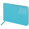 Еженедельник датированный 2026 МАЛЫЙ ФОРМАТ 105х160мм А6 BRAUBERG Blaze, фольга, голубой, 117214 по низкой цене оптом 