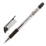 Ручка шариковая масляная с грипом STAFF "OBP-279", ЧЕРНАЯ, игольчатый узел 0,7 мм, линия письма 0,35 мм, 142989 по низкой цене оптом 