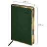 Ежедневник датированный 2026 А5 148х218мм GALANT Infinity Gold, под кожу, темно-зеленый, 117504 по низкой цене оптом 
