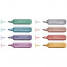 Набор текстовыделителей Faber-Castell "TL 46 Metallic" 08цв., 1-5мм, картон по низкой цене оптом Краснодар, Москва, Уфа, Казань, Барнаул, Владивосток, Хабаровск, Сахалин, Красноярск, Екатеренбург, 