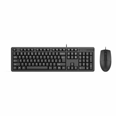 Набор проводной A4TECH KK-3330, USB, клавиатура 104 кл., мышь 2 кн.+1 кн.-колесо, черная, 1530249 по низкой цене оптом Краснодар, Москва, Уфа, Казань, Барнаул, Владивосток, Хабаровск, Сахалин, Красноярск, Екатеренбург, 