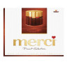 Конфеты шоколадные MERCI (Мерси), ассорти из темного шоколада, 250 г, картонная коробка, 015423-35/49/61 по низкой цене оптом Краснодар, Москва, Уфа, Казань, Барнаул, Владивосток, Хабаровск, Сахалин, Красноярск, Екатеренбург, 