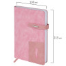 Ежедневник недатированный А5 138х213мм BRAUBERG "Cowboy", под кожу, застежка 160л, розовый, 116199 по низкой цене оптом Ежедневник недатированный А5 138х213мм BRAUBERG "Cowboy", под кожу, застежка 160л, розовый, 116199 по низкой цене оптом