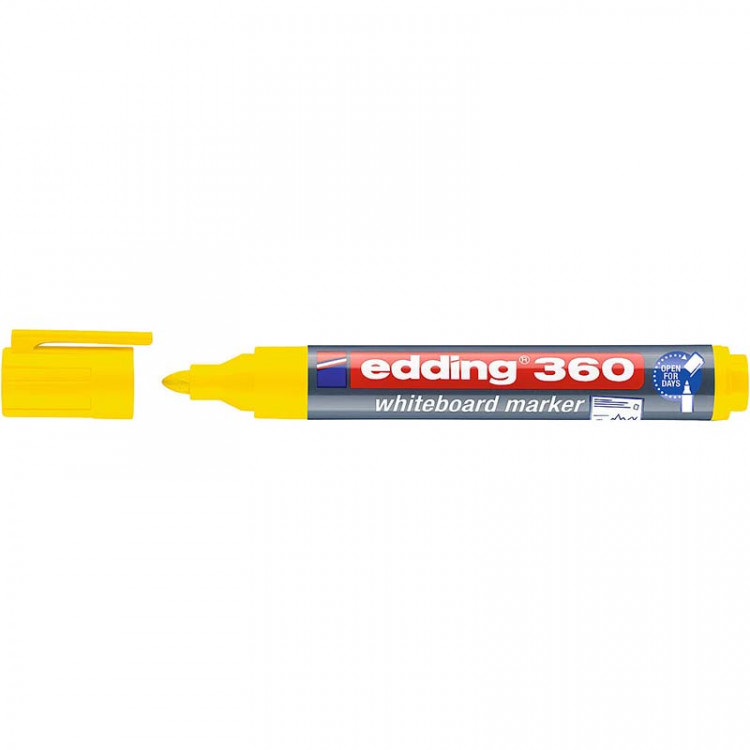 Маркер для белых досок edding 360, круглый наконечник, 1.5-3 мм Желтый по низкой цене оптом 
