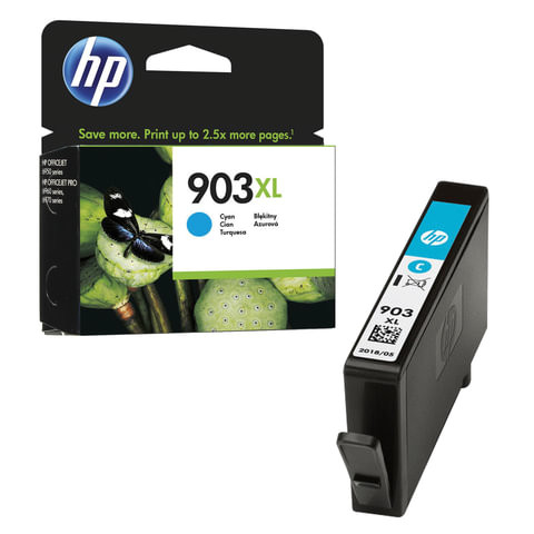 Картридж струйный HP (T6M03AE) OfficeJet 6950/6960/6970, №903XL, голубой, увеличенный ресур 825 стр., оригинальный по низкой цене оптом 
