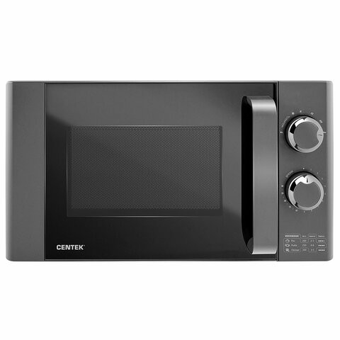 Микроволновая печь CENTEK CT-1573, объем 20 л, мощность 700 Вт, механическое управление, черная по низкой цене оптом 