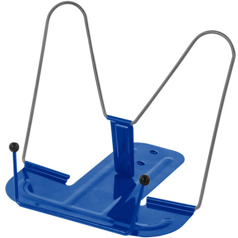 Подставка для книг и учебников BRAUBERG LINE+, металлическая, синяя, европодвес, 238071 по низкой цене оптом 